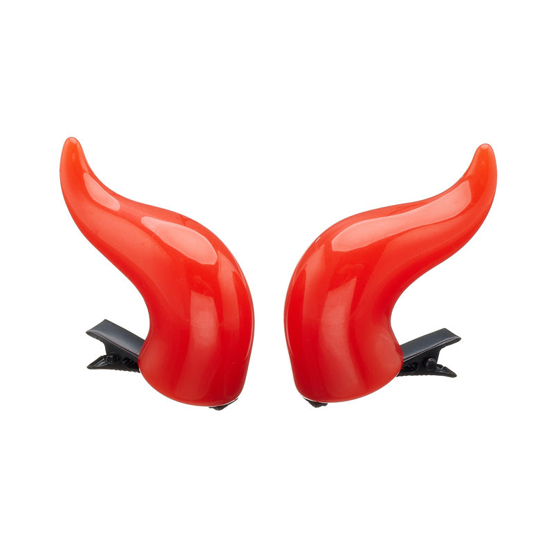 Wholesale  devil horns cute anime headdress edge clip